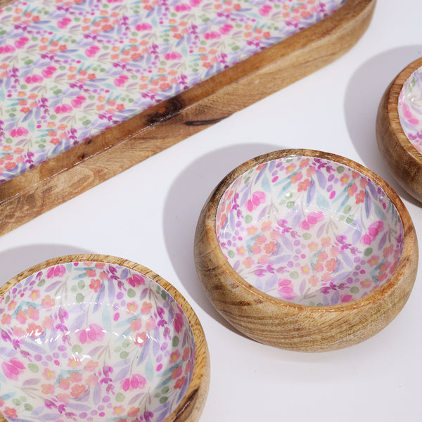Mango Wood Tray and Bowls