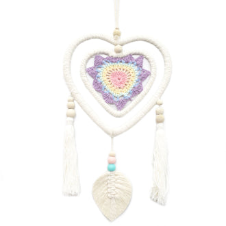 Medium Vegan Heart Dreamcatcher