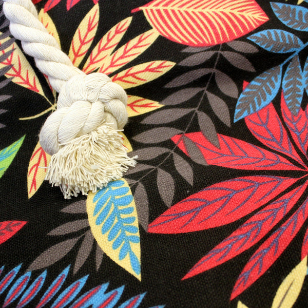 Rope Handle Bag - Rainbow Leaves