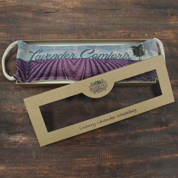 Luxury Lavender Wheat Bag in Gift Box