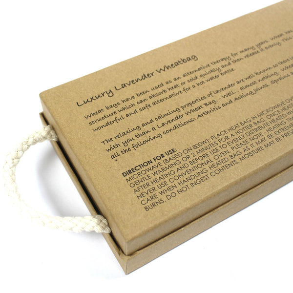 Luxury Lavender Wheat Bag in Gift Box