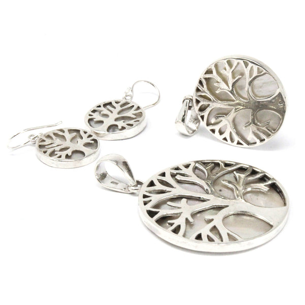 Tree of Life Silver & Mother of Pearl Jewellery