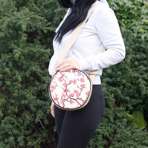 Eco Round Bag - Cherry Blossom - Large