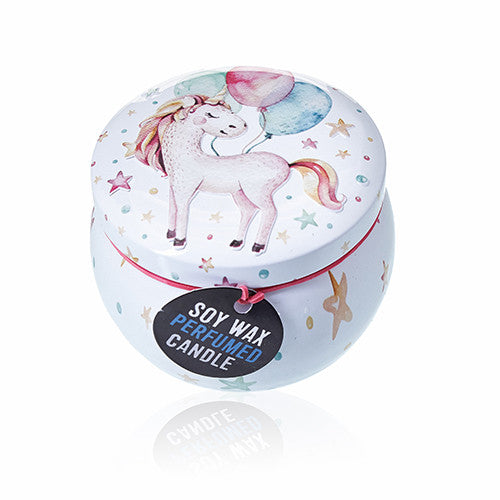 Art Tin Candle - Unicorn - Moonstone