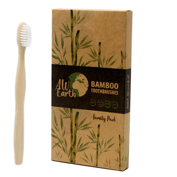 Bamboo Toothbrushes - Family Pack