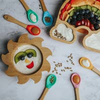 Baby Bamboo Weaning Bowl and Spoon - You Are My Sunshine Set