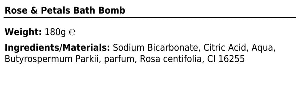 Jumbo Bath Bomb - Rose & Petals