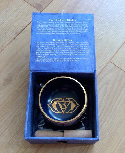 Set of 7 Tibetan Brass Chakra Singing Bowls