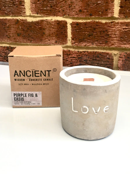 Medium 'Love' Candle - Purple Fig and Cassis