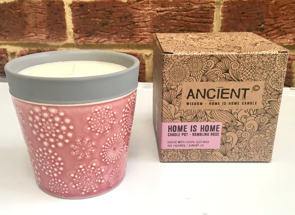 Home Candle Pot - Rambling Rose