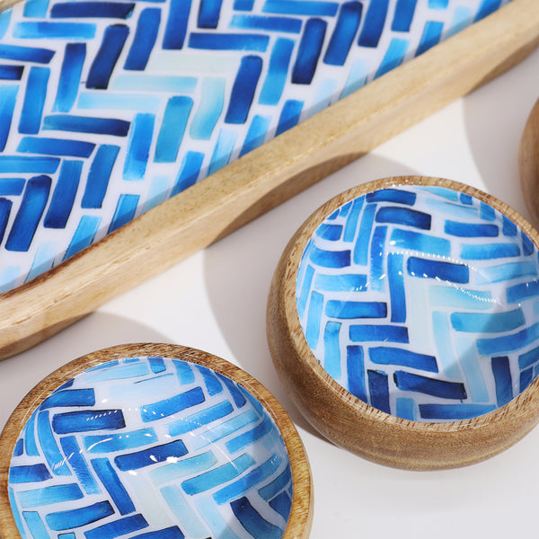 Mango Wood Tray and Bowls