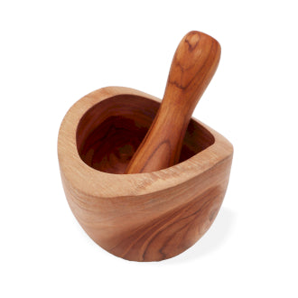 Ergo Teak Pestle & Mortar