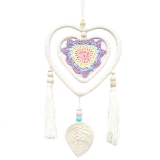 Medium Vegan Heart Dreamcatcher