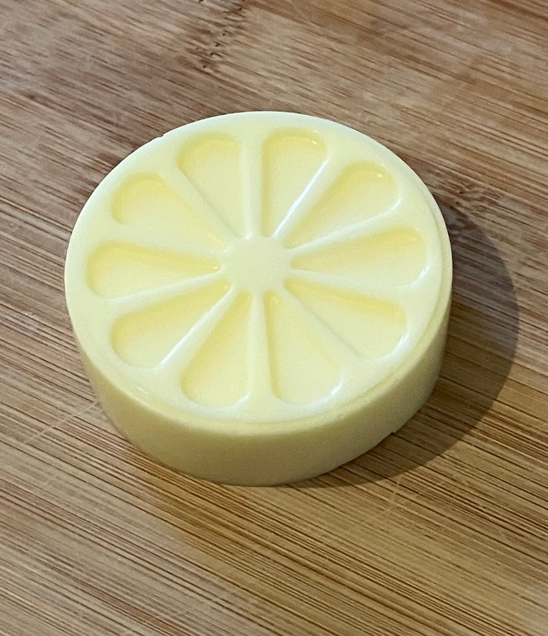 Handmade lemon slice soap