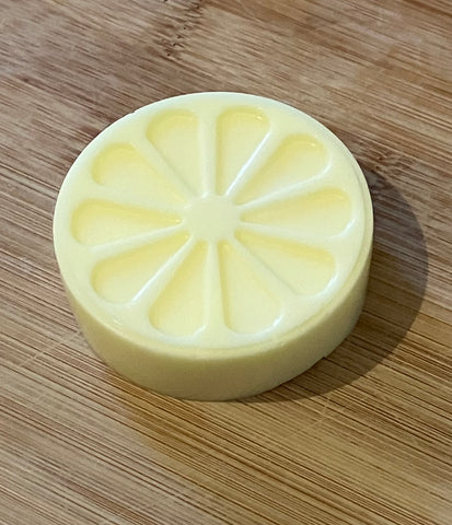 Handmade lemon slice soap