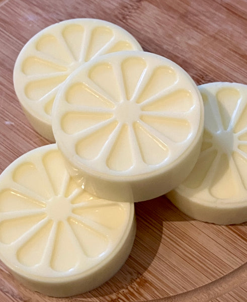 Handmade lemon slice soap