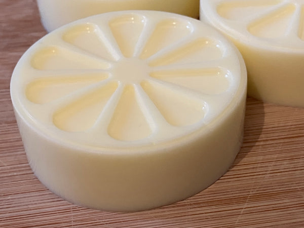 Handmade lemon slice soap