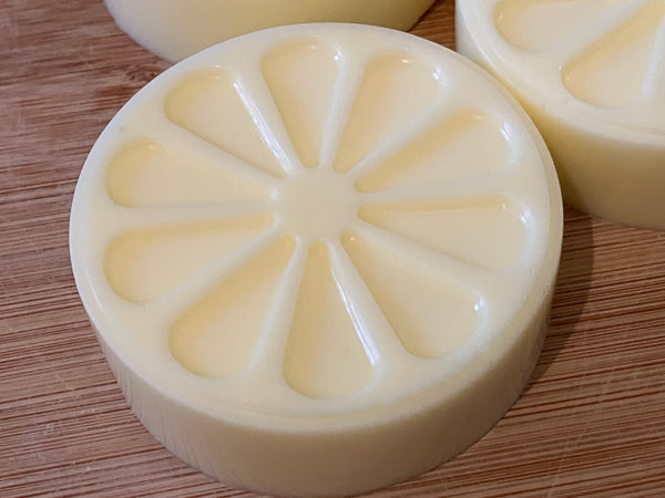Handmade lemon slice soap