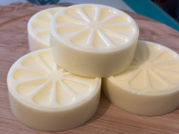 Handmade lemon slice soap