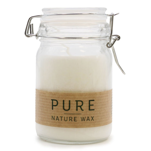 Handmade Pure Olive Wax Jar Candle 120x70 - White