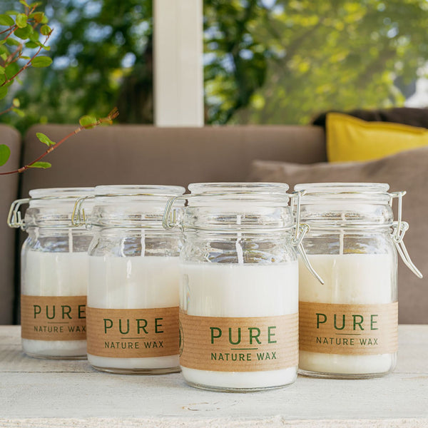 Handmade Pure Olive Wax Jar Candle 120x70 - White