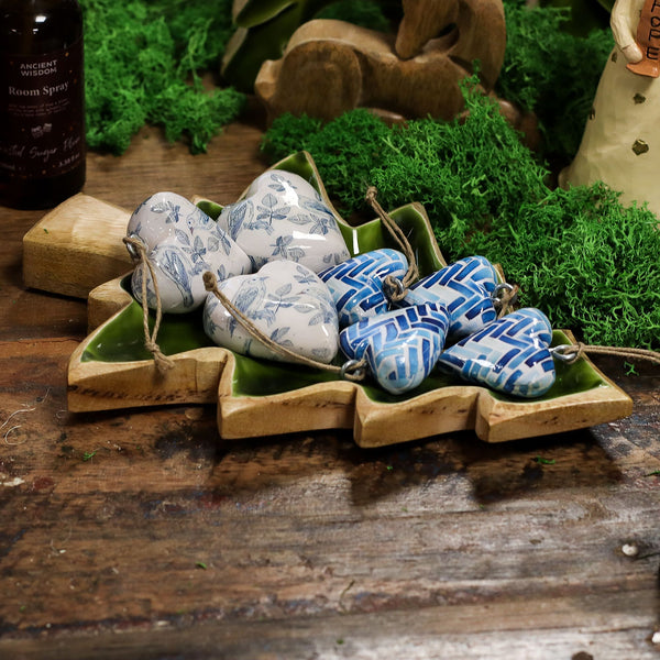 Lost in the Forest -  Enamel Tree Wooden Bowl - 25x19cm