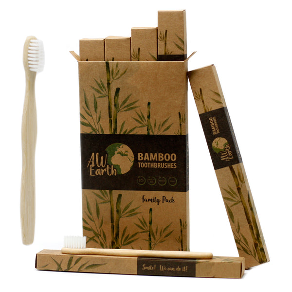 Bamboo Toothbrushes - Family Pack