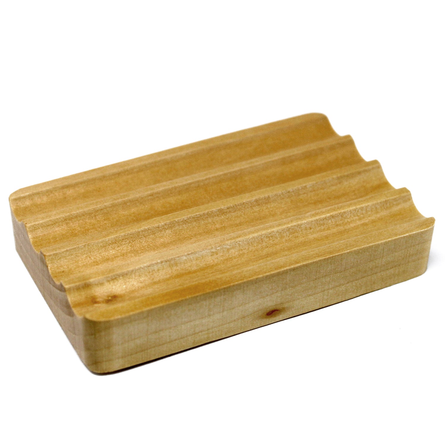 Soap Dish - Wooden - Corrugated