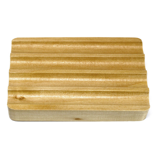 Soap Dish - Wooden - Corrugated