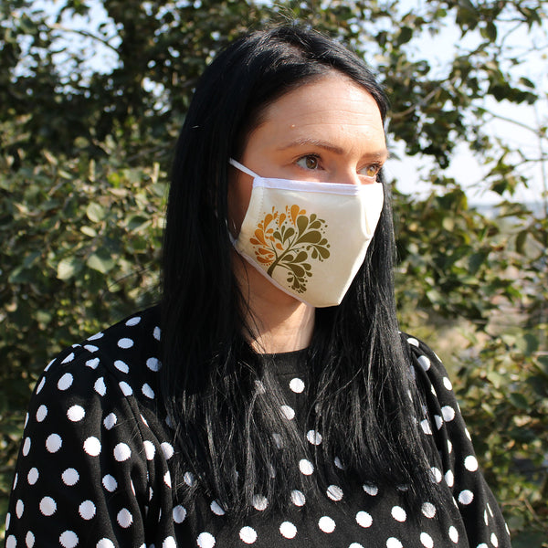 Reusable Face Mask -Golden Tree (adult)