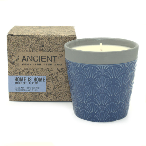 Home Candle Pot - Blue Day