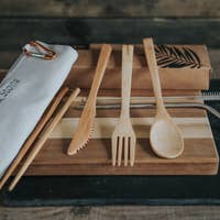 Reusable Cutlery Set - Sustainable Bamboo