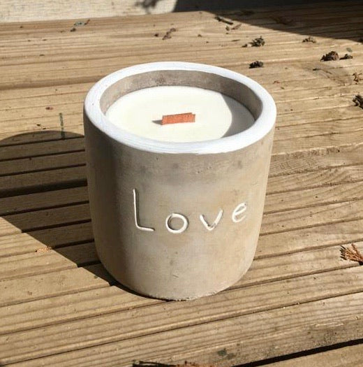 Medium 'Love' Candle - Purple Fig and Cassis